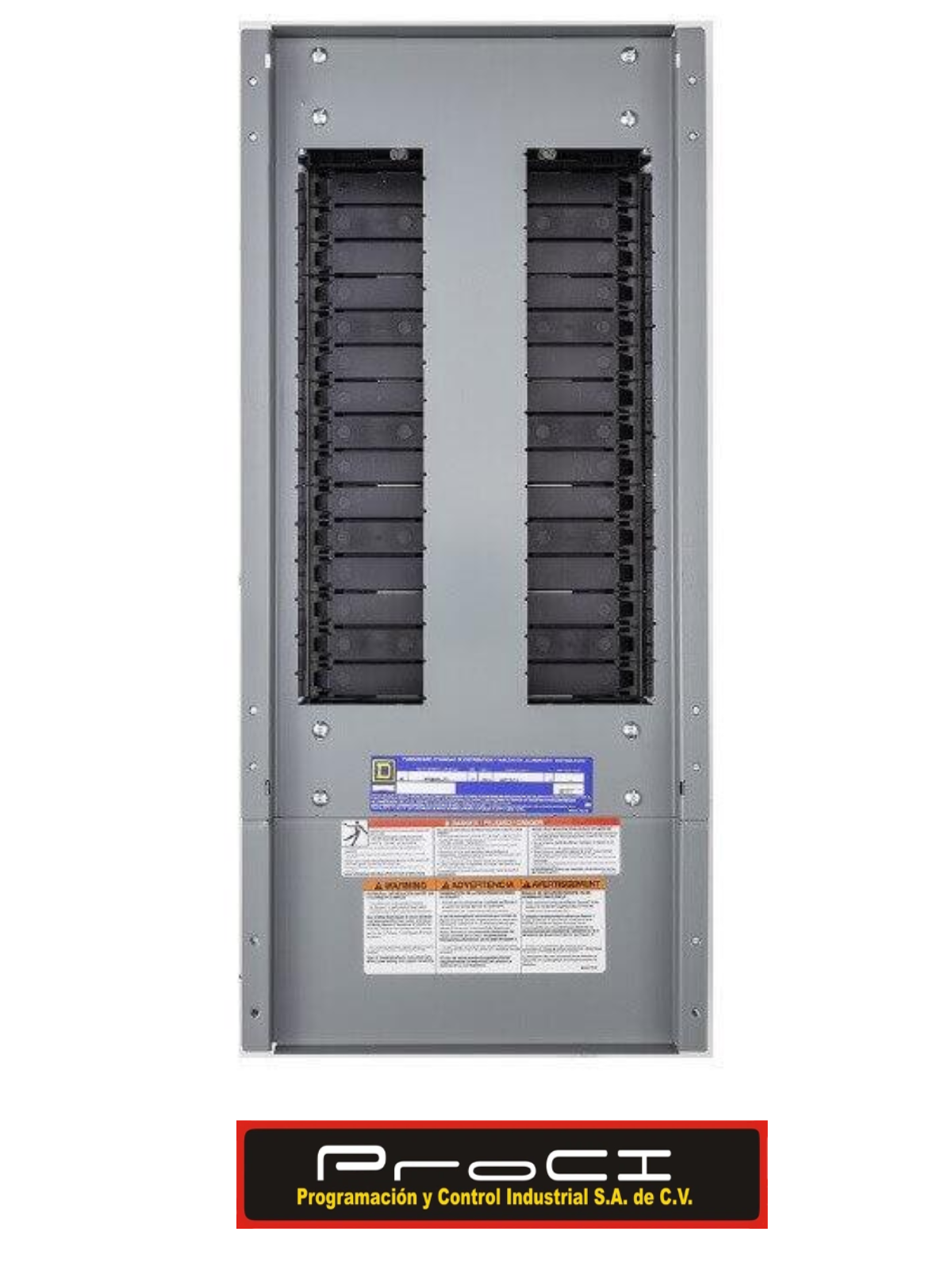 Imagen de tablero de alumbrado eléctrico industrial de ProCI con certificación UL en México