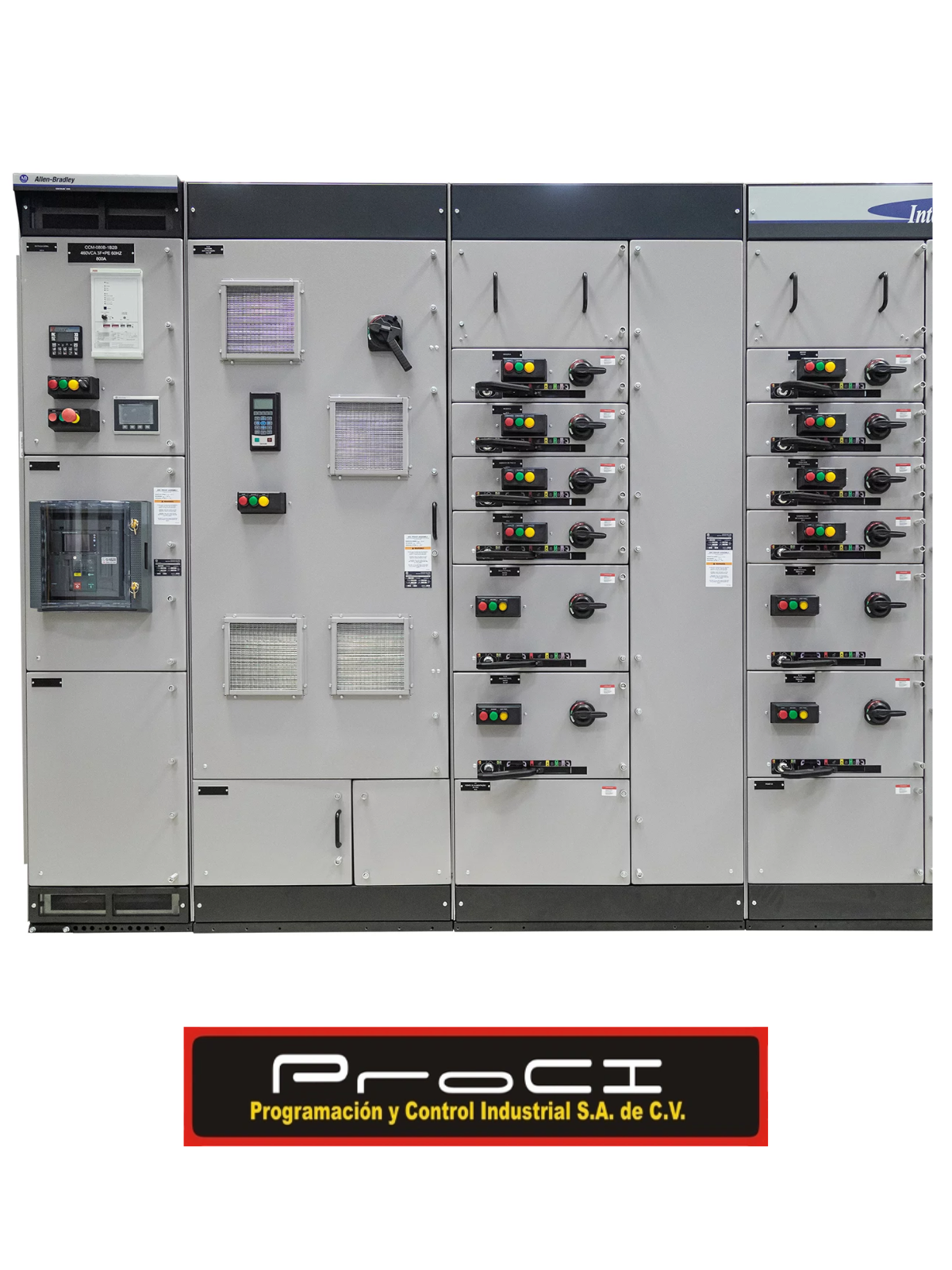 Centro de control de motores CCM para automatización industrial y control eléctrico certificado en México hecho en ProCI