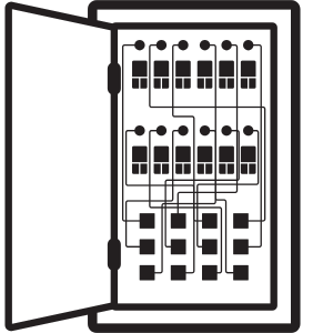 Incluye diagramas unifilares, layout interno y manuales técnicos